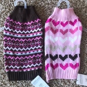 Set of 2: Small Dog sweaters NWT